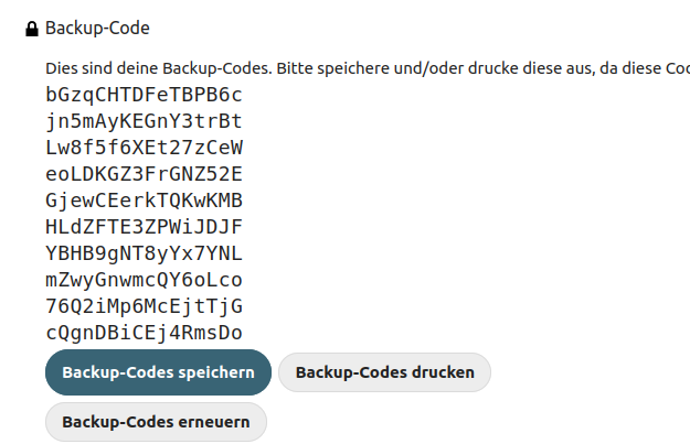 Backup-Codes