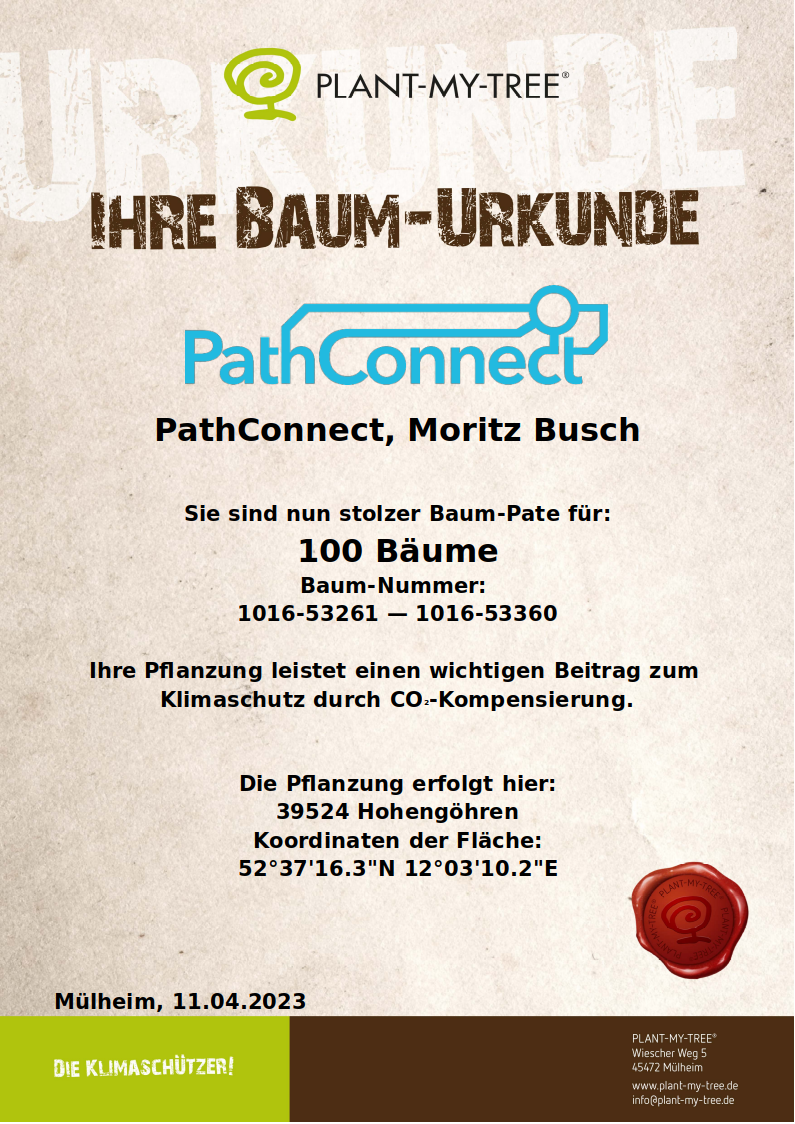 Urkunde PathConnect