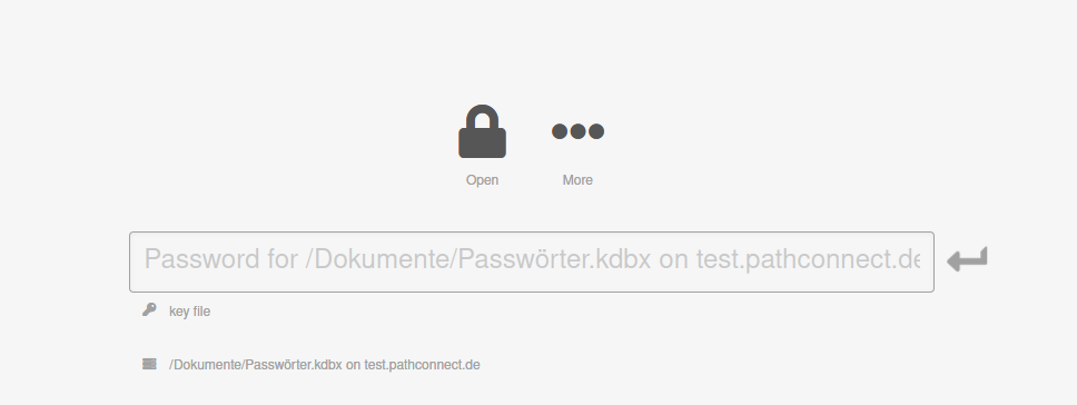 Keeweb Übersicht