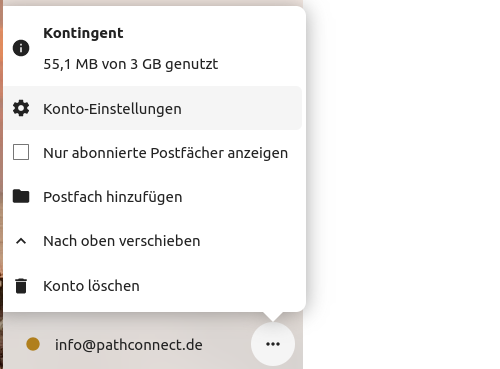Kontoeinstellungen