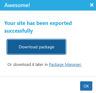 Download Package in Prime Mover